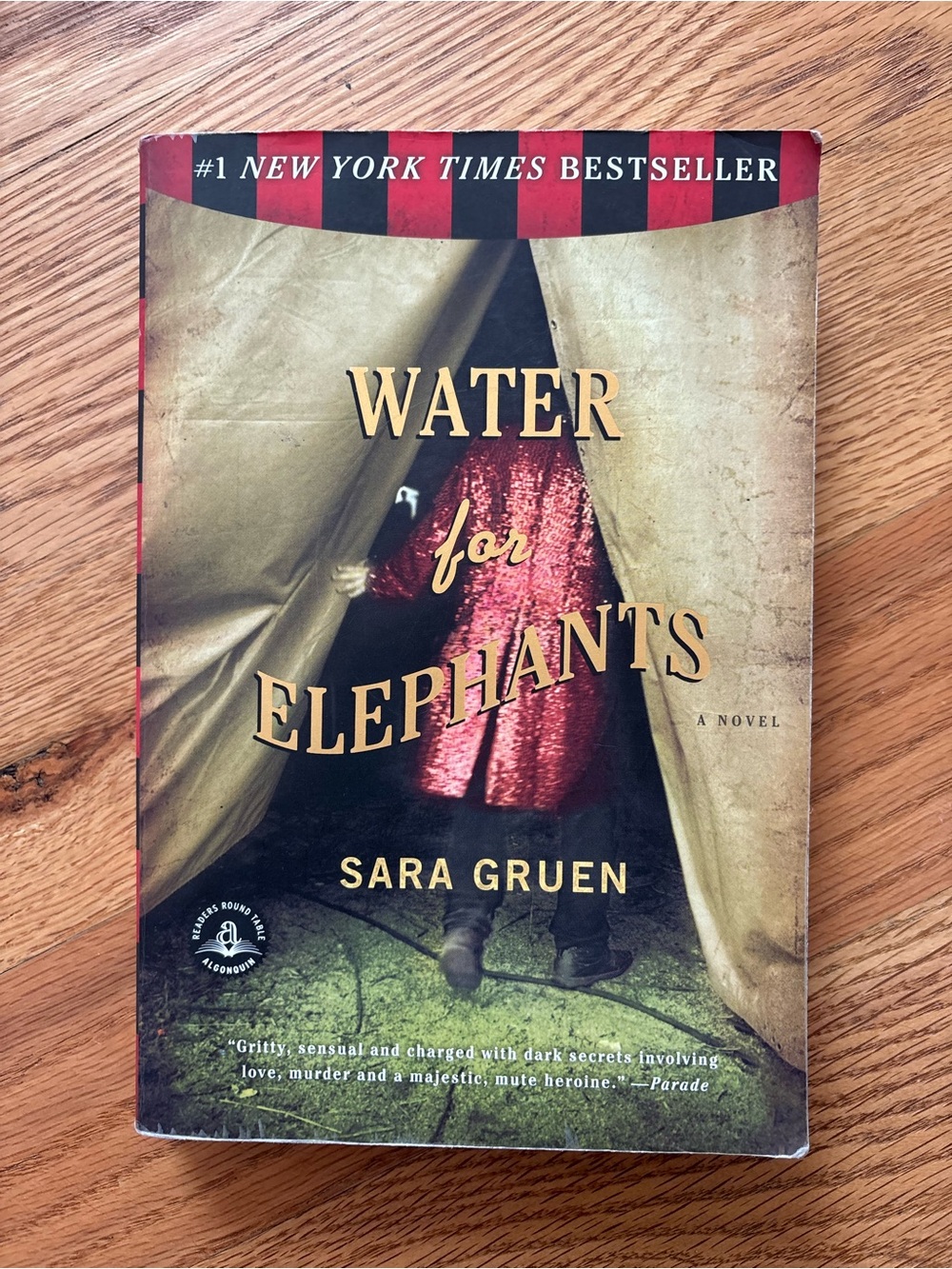 Water for Elephants : A Novel by Sara Gruen (2007, Trade Paperback)
